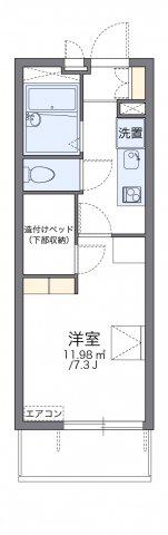 レオパレスリラ大南(1K/3階)の間取り写真