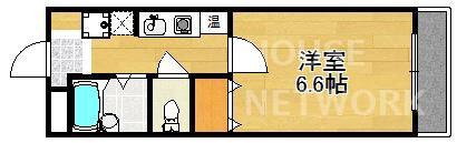AMARE亀乃子(1K/3階)の間取り写真