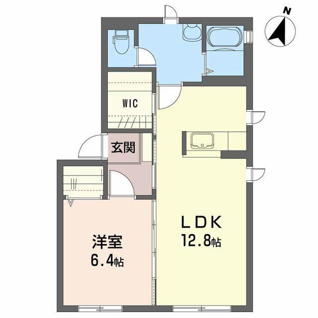 メゾンリヴェール A棟(1LDK/1階)の間取り写真