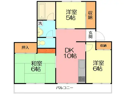 ロイヤルサイト(3LDK/3階)の間取り写真