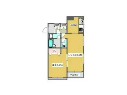 ルーナクレシェンテ雪が谷大塚(1LDK/1階)の間取り写真