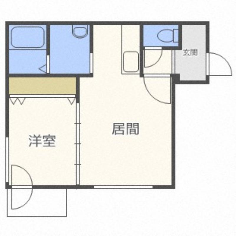 モルティーニ宮の森(1LDK/4階)の間取り写真