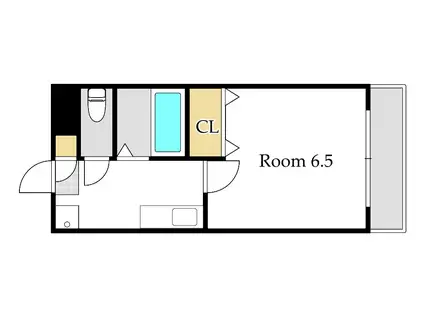 ウェーブレジデンス中仙道(1K/1階)の間取り写真