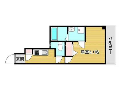 ファステート難波デラックス(1K/9階)の間取り写真