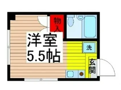 リジェ金山(ワンルーム/2階)の間取り写真