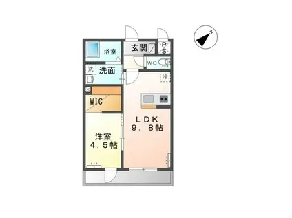 SPAZIO FELICE(1LDK/1階)の間取り写真