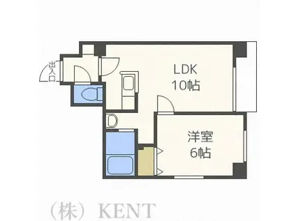 ル・セルシエ(1LDK/3階)の間取り写真