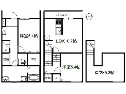 ル・ソレイユ709(2LDK/1階)の間取り写真