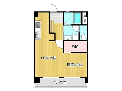 ヴァリオブランカ(1LDK/3階)の間取り写真