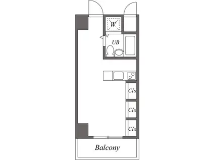 ウィンベルソロ大森第2(ワンルーム/4階)の間取り写真