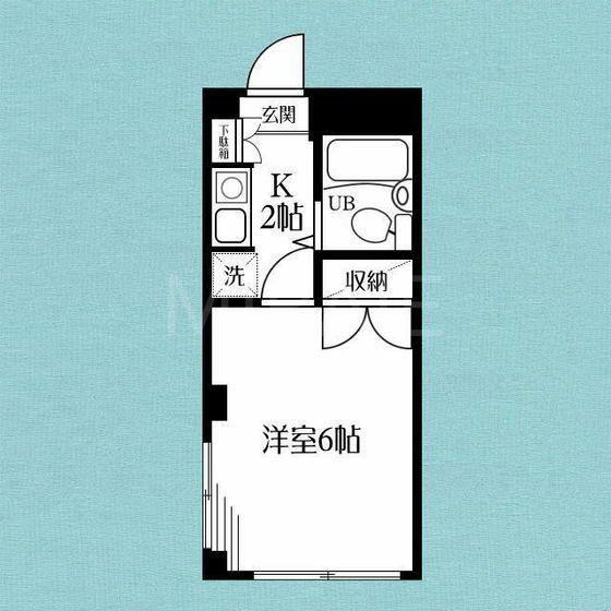 アンセム相模台(1K/1階)の間取り写真