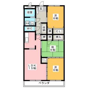 PISOFORTUNA(3LDK/2階)の間取り写真