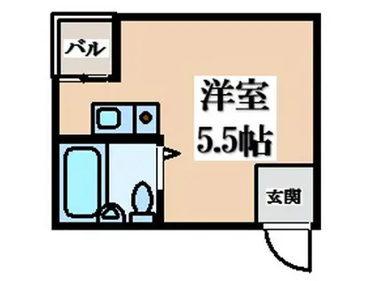 TAIHO MINTIA深江橋(ワンルーム/4階)の間取り写真