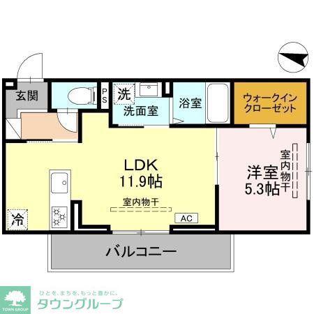 カーサ ルビア(1LDK/2階)の間取り写真