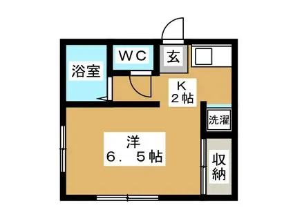 プライム反町(ワンルーム/1階)の間取り写真