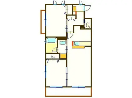 コフレ・アン(2LDK/3階)の間取り写真