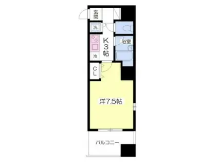 ミューズ両国II(1K/5階)の間取り写真