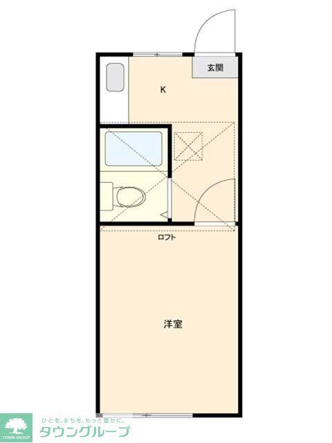 アネックスノジマ1(1K/1階)の間取り写真