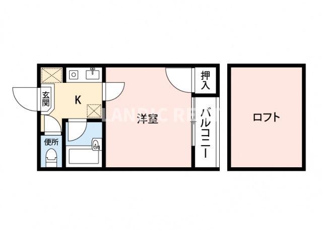グレイス天神南(1K/1階)の間取り写真