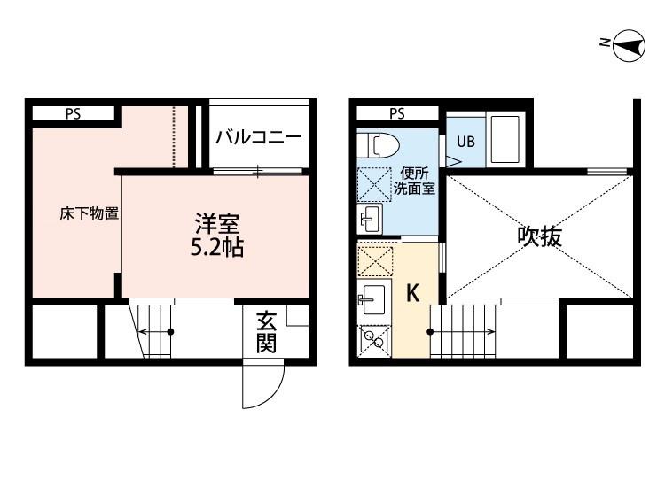 PARTAGE SUZU(1K/1階)の間取り写真