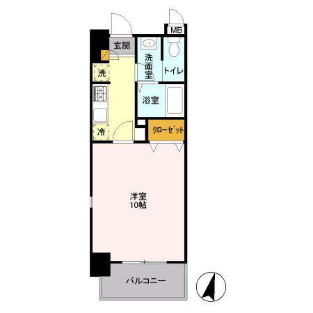 BIZ STAY 千葉・蘇我(1K/3階)の間取り写真