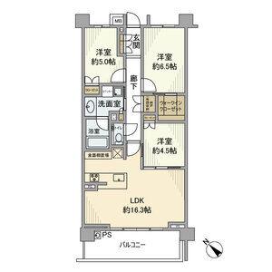 プレディア瑞穂岳見町(3LDK/2階)の間取り写真