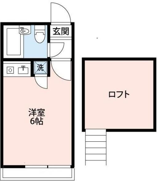ライフピアウェイブ上高井戸(1K/2階)の間取り写真