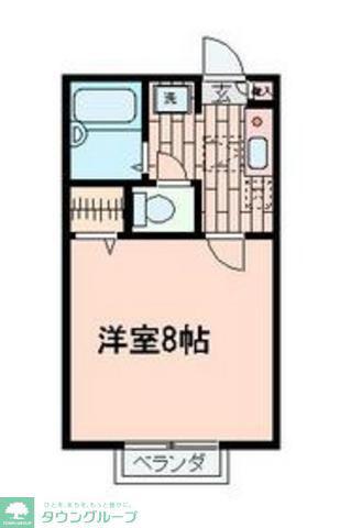セレ・高萩(1K/1階)の間取り写真
