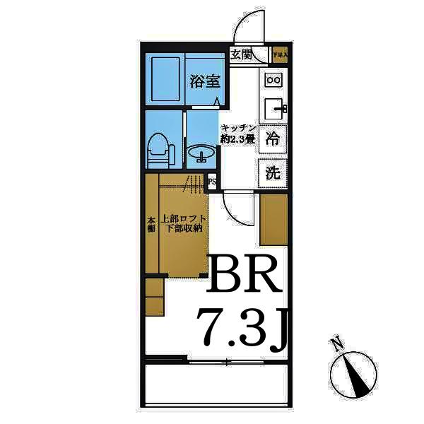 セレ生麦(1K/2階)の間取り写真