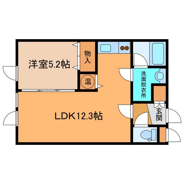 オルネ106 AB(1LDK/1階)の間取り写真