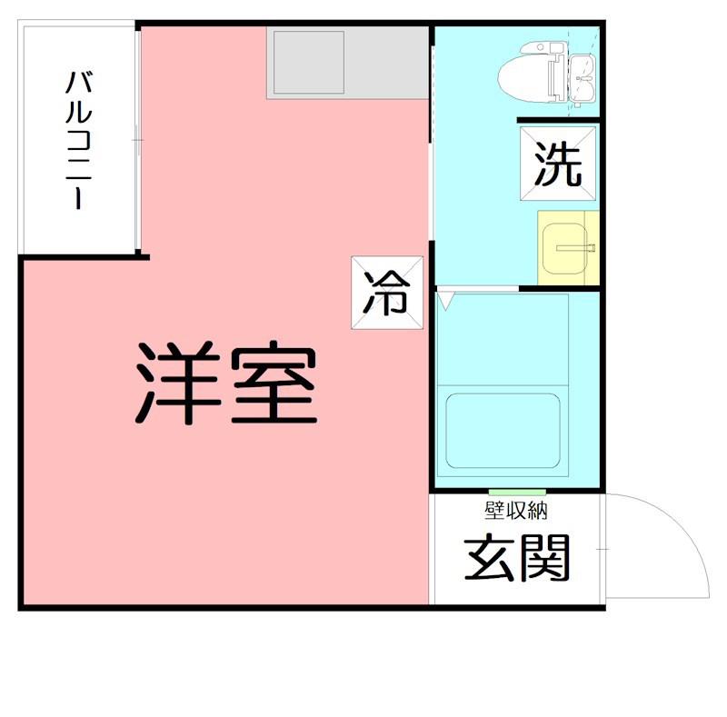 エレーヴ(ワンルーム/2階)の間取り写真