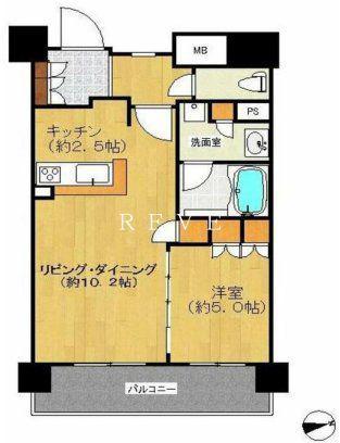 BELISTA新御徒町(1LDK/8階)の間取り写真