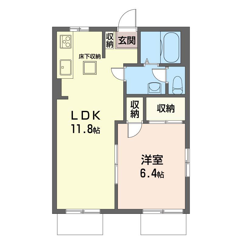 セピアヴィラ(1LDK/1階)の間取り写真