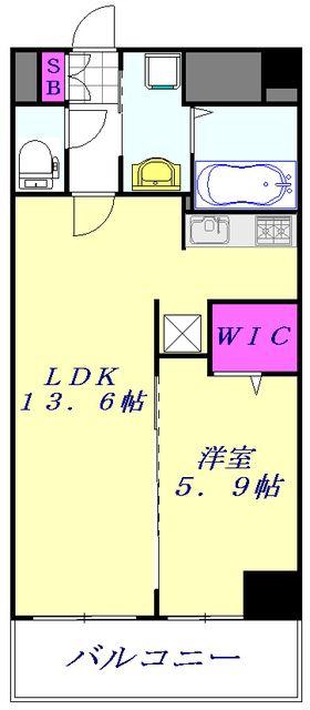ハック北戸田クレシア(1LDK/4階)の間取り写真