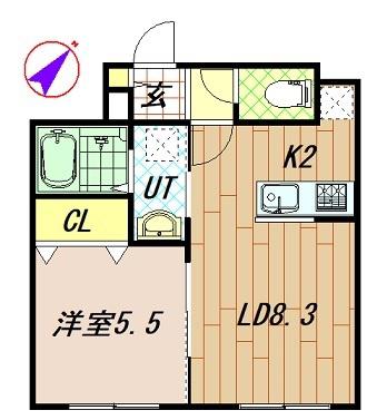 SHERATON 旭川駅前(1LDK/5階)の間取り写真