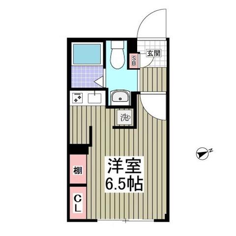 ER松戸(ワンルーム/5階)の間取り写真