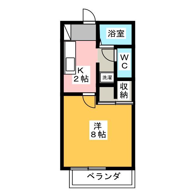 OMレジデンス北方(1K/1階)の間取り写真