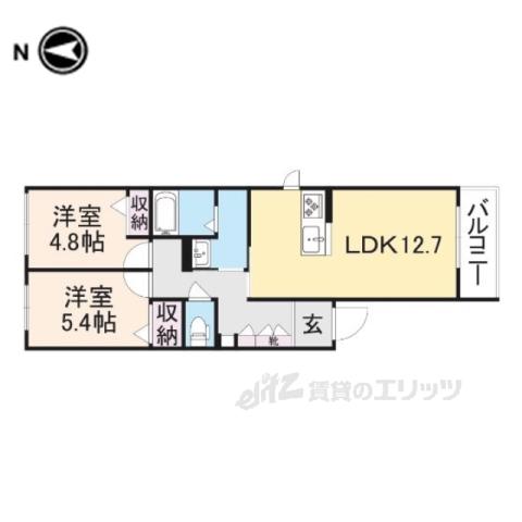 SHA MAISON REGALO(2LDK/2階)の間取り写真
