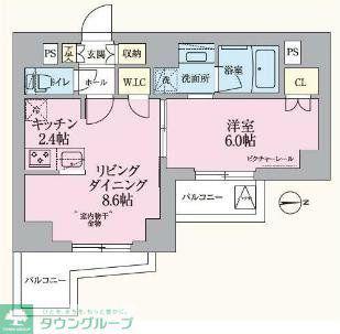 ARKMARK板橋大山(1LDK/5階)の間取り写真