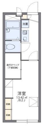 レオパレスクレイン(1K/2階)の間取り写真