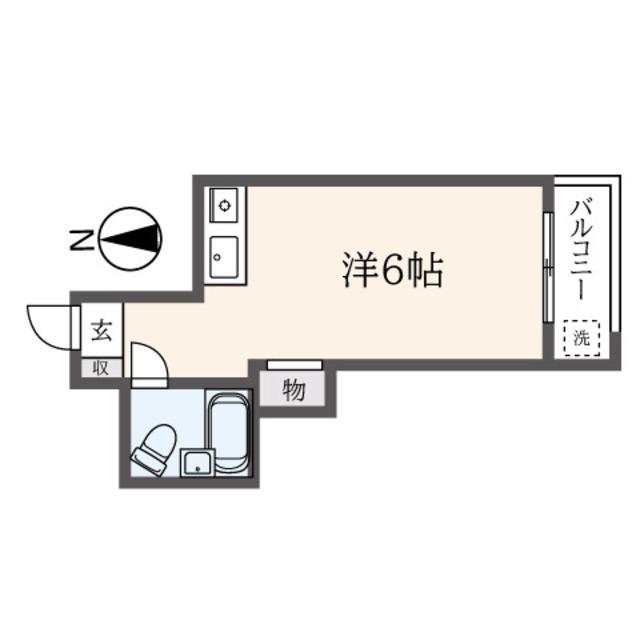 エール久我山(ワンルーム/1階)の間取り写真