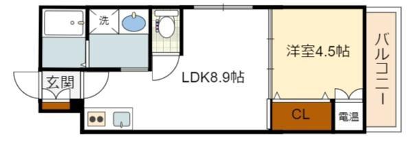 FDS ARTE(1LDK/2階)の間取り写真