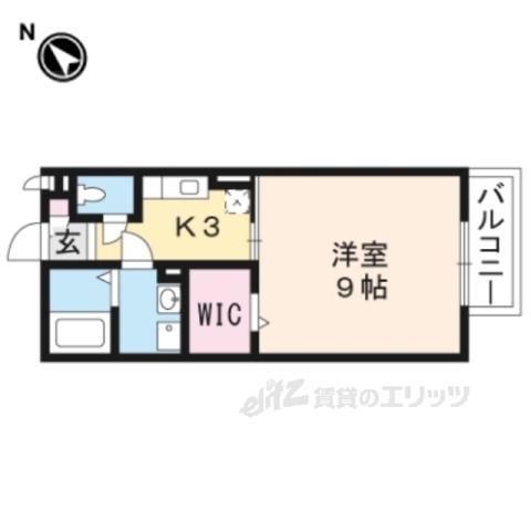 リードパレス(1K/2階)の間取り写真
