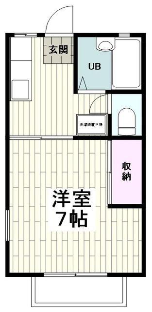 ルーメン(1K/2階)の間取り写真