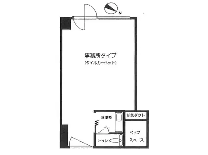 番町ハイム(ワンルーム/10階)の間取り写真