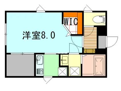 AYA COURTIII(1K/7階)の間取り写真