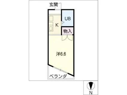 ROCKCHERRYMANSION(1K/5階)の間取り写真