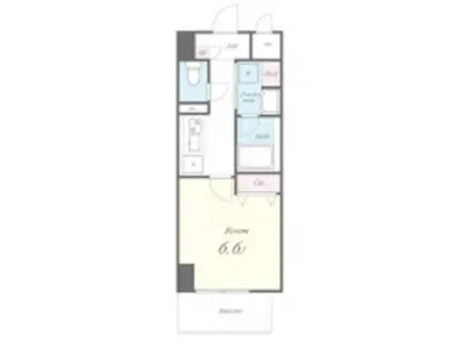 AKASHI ENTERPRISE(1K/6階)の間取り写真