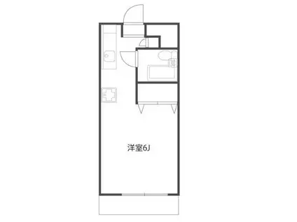 PLANET SAKURA(ワンルーム/3階)の間取り写真