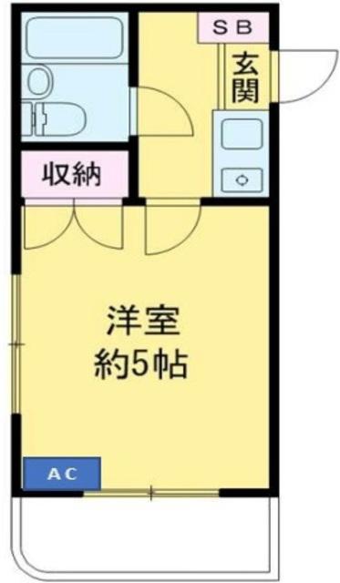 ライブコア川口27(1K/1階)の間取り写真